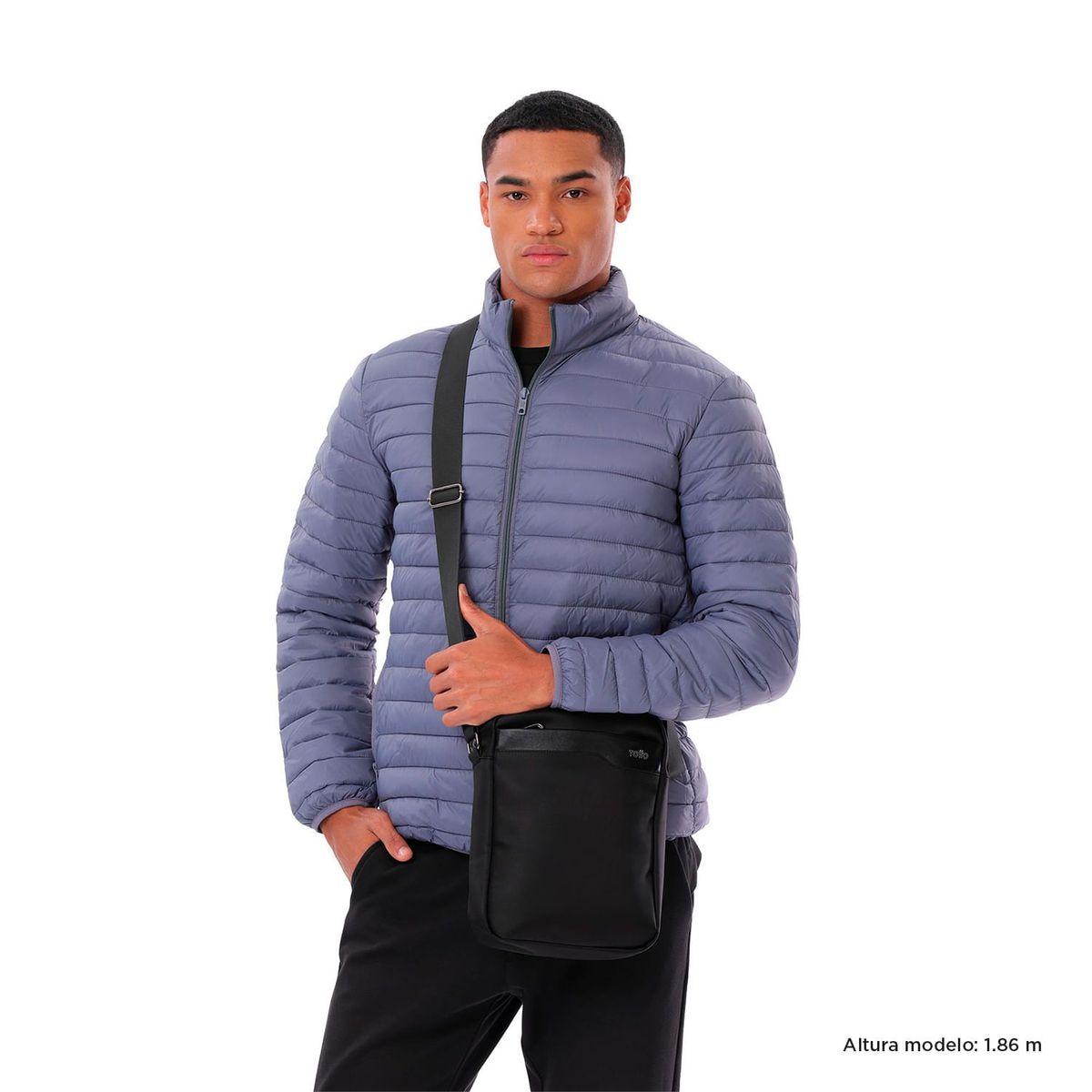 TOTTO - Bolso para Hombre Kano Crossbody Negro