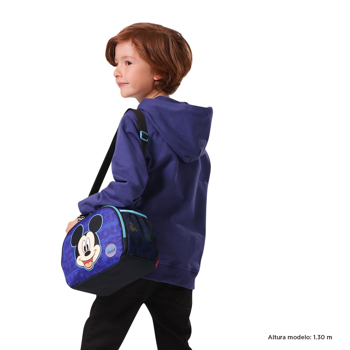 TOTTO - Lonchera con Aislamiento Térmico Mickey Azul