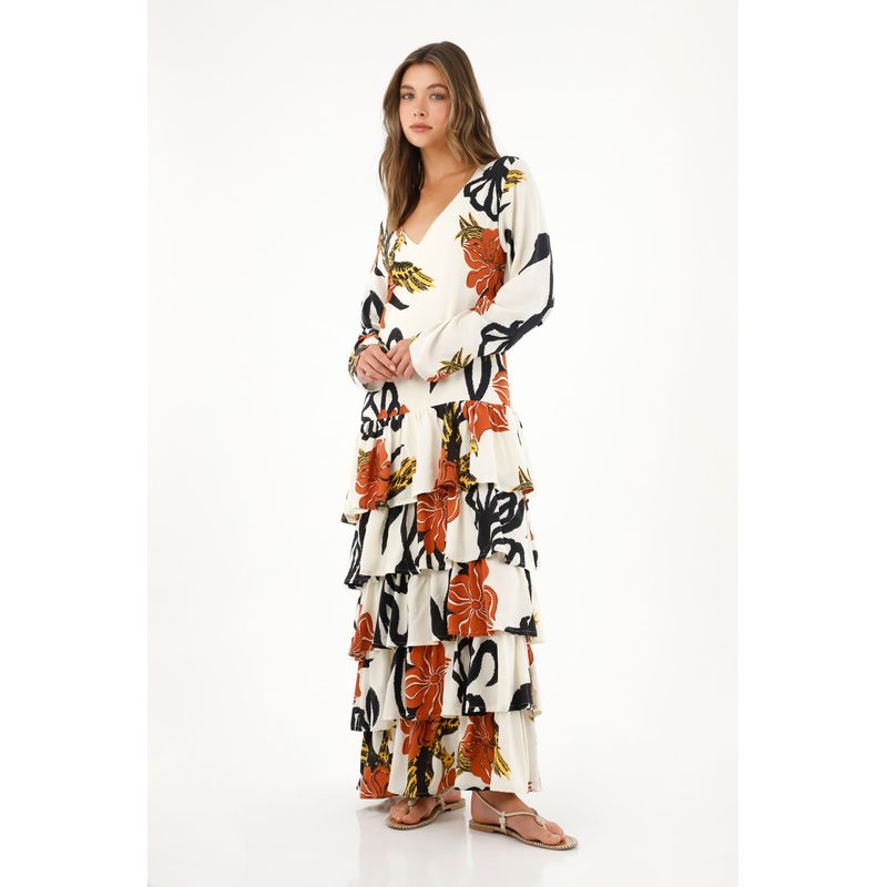 TENNIS - Vestido largo estampado con boleros para mujer