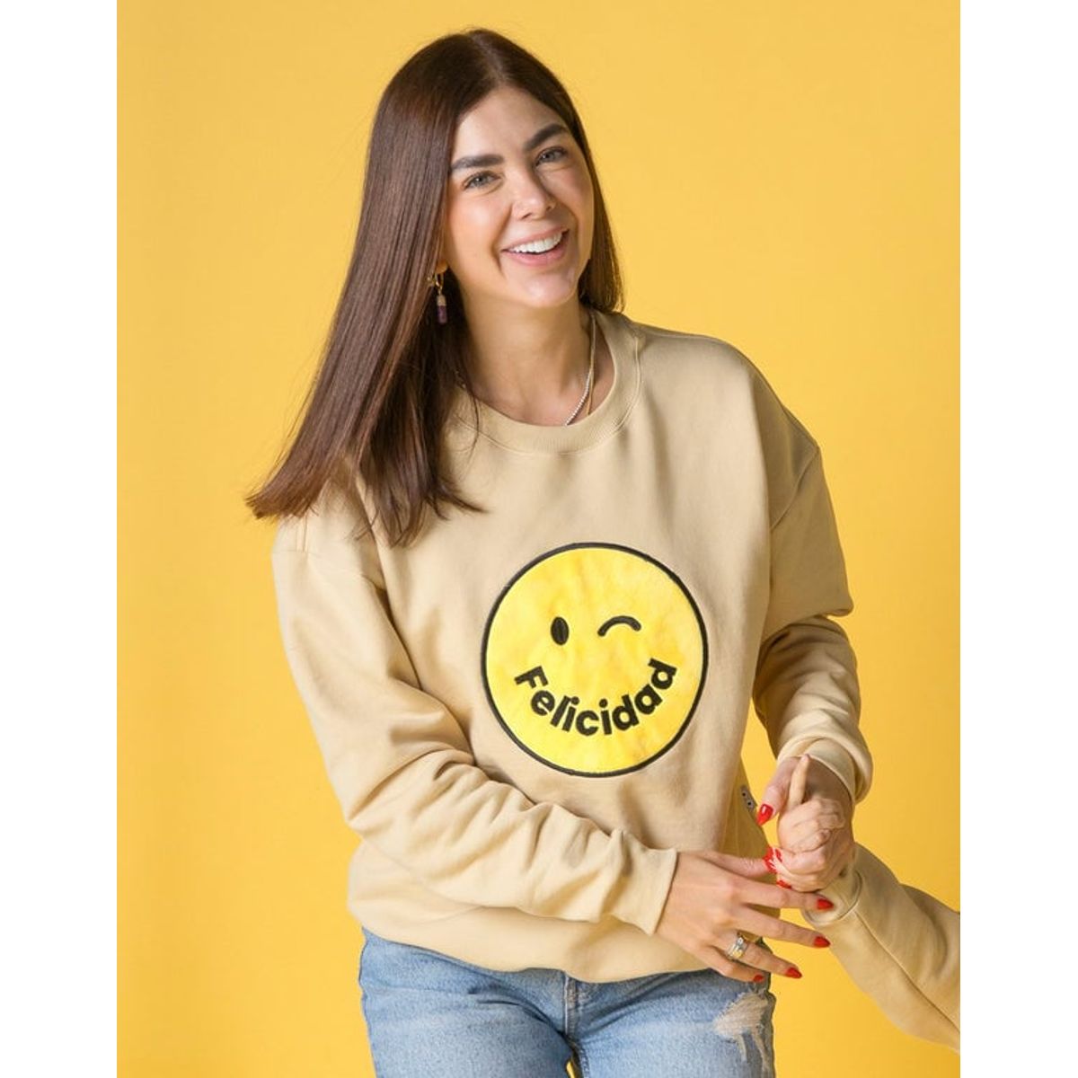 DOSOJOS - Buzo ECO oversized unisex en poliéster reciclado y algodón peruano