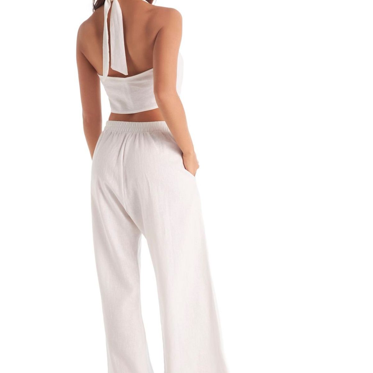 CHAMELA - Top Anudado De Baño Blanco Chamela 43995