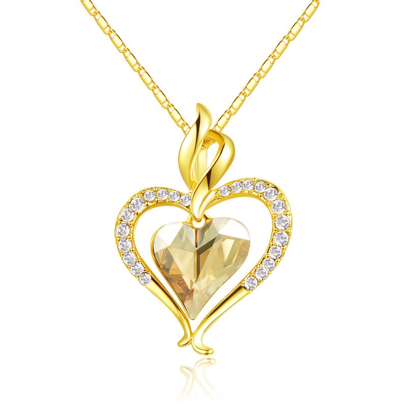 ALHAJAS - Collar Cadena Corazón Estilo Romántico Para Mujer Regalo Ideal