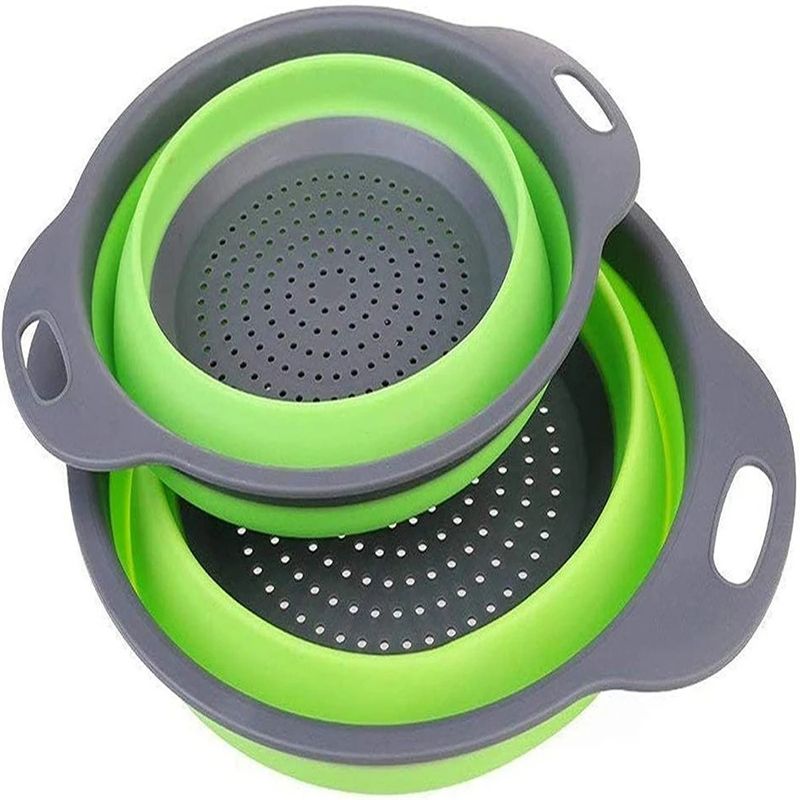GENERICO - Escurridor Colador Cesta de Silicona Plegable Para Verduras