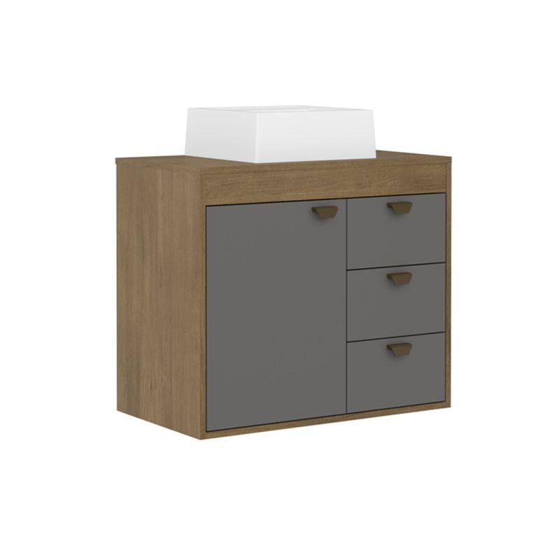 BERTOLINI - Mueble de baño Moderno de 70 cm en MDP Sin Lavamanos