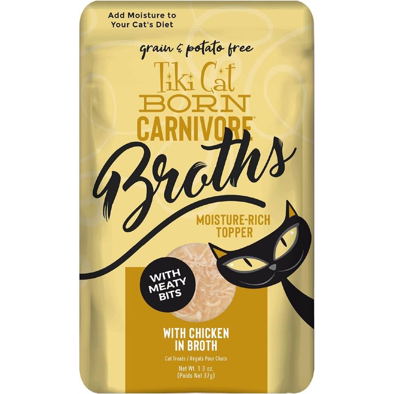 CATLIKE - Alimento Tiki Cat Broth Pollo En Caldo 37gr Pouch