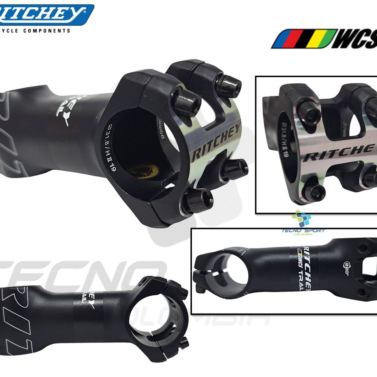 RITCHI - Espiga Bicicleta Ritchey Trail Aluminio Manubrio MTB Ruta