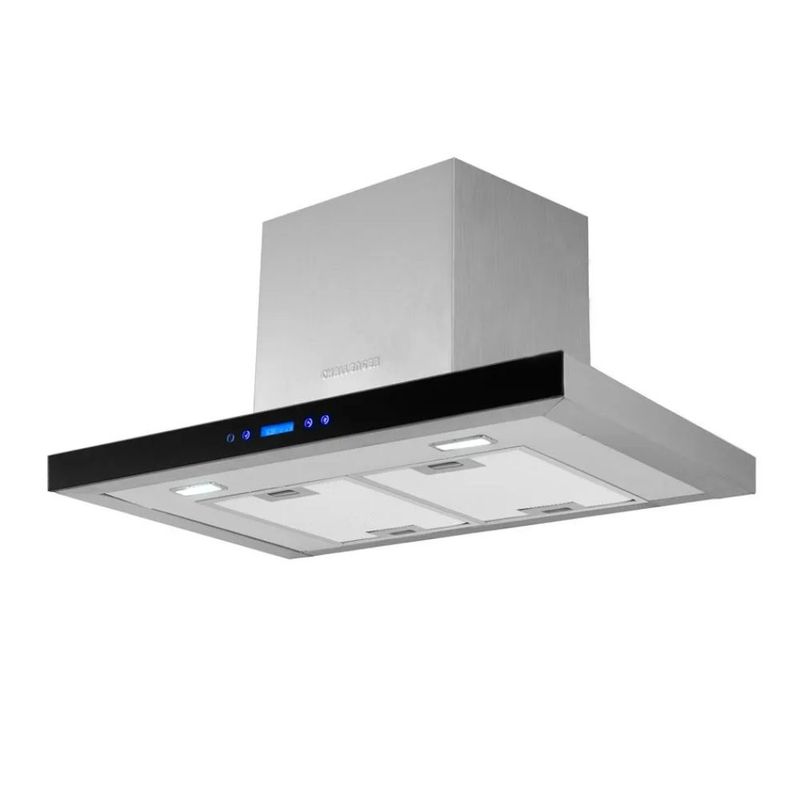 CHALLENGER - Campana Extractora CHALLENGER 76 cm Peninsula CX-4973 Gris