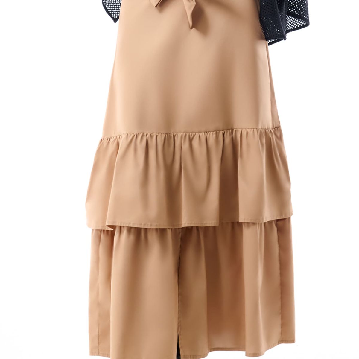 BELIFE - Falda Larga con Cinturón