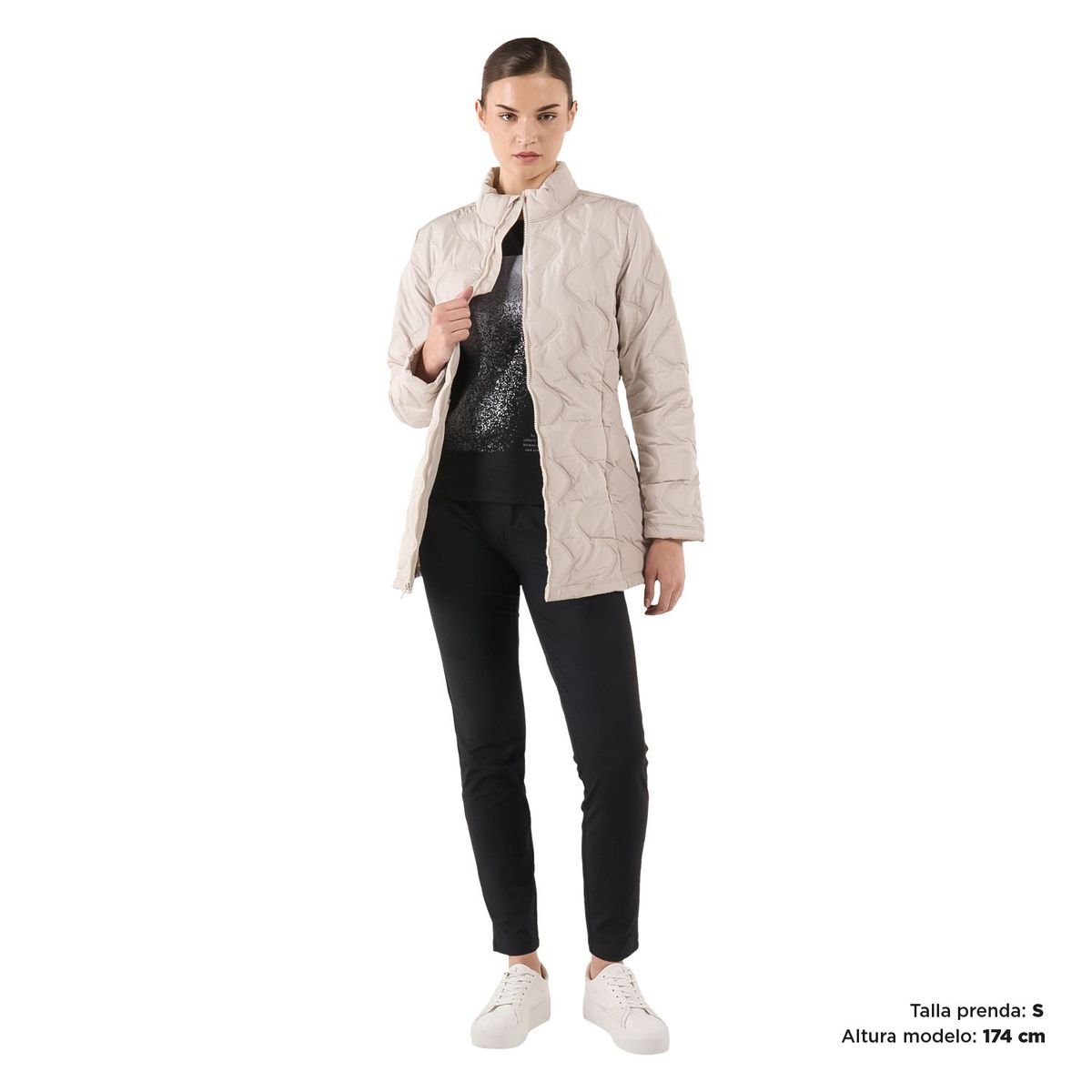 TOTTO - Chaqueta para Mujer Lucky Woman Beige