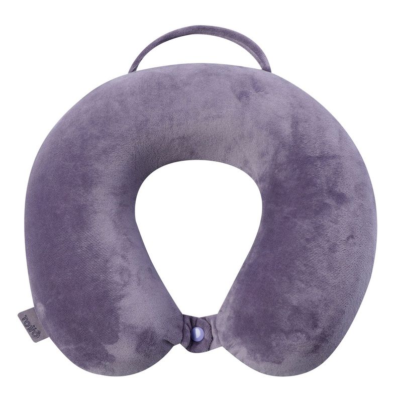TOTTO - Almohada de viaje Memory Foam Jet Pillow Morada