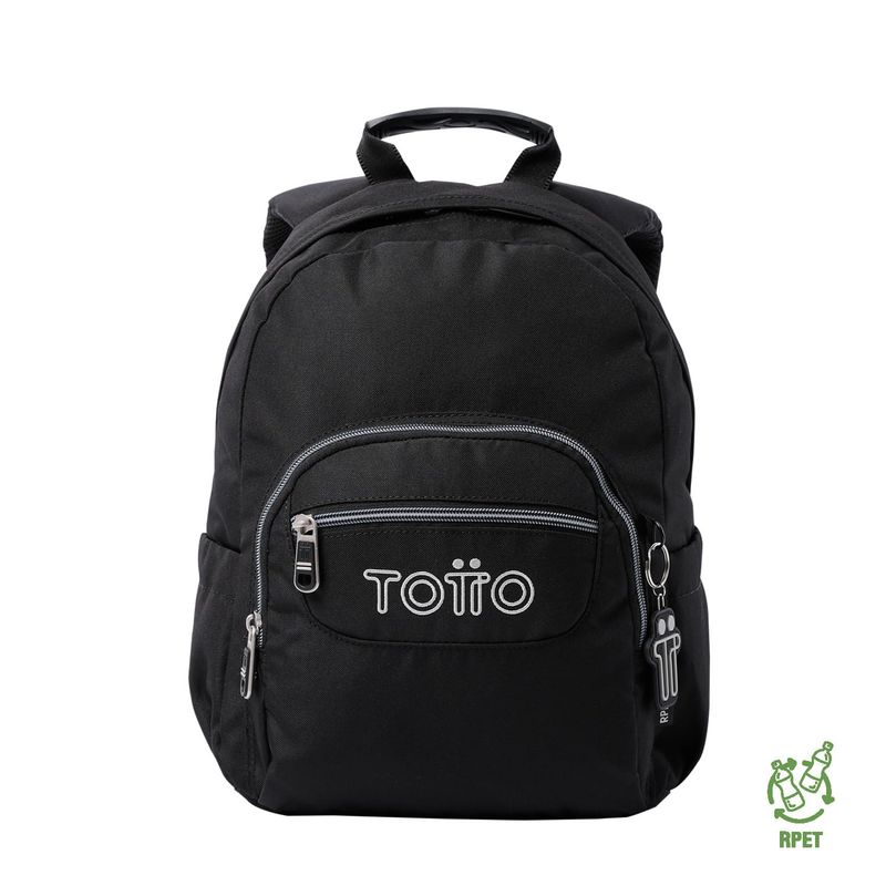 TOTTO - Morral Juvenil Porta PC 10" Tempera Negro