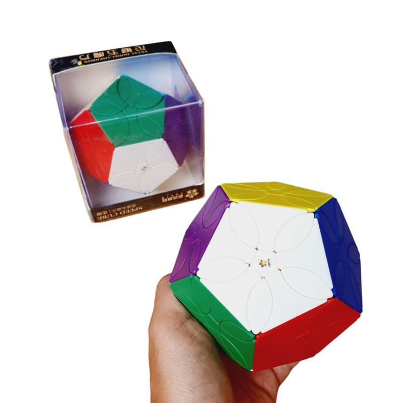YUXIN - Megaminx Petalos Cubo Rubik Yuxin Clover Trebol Dodecaedro