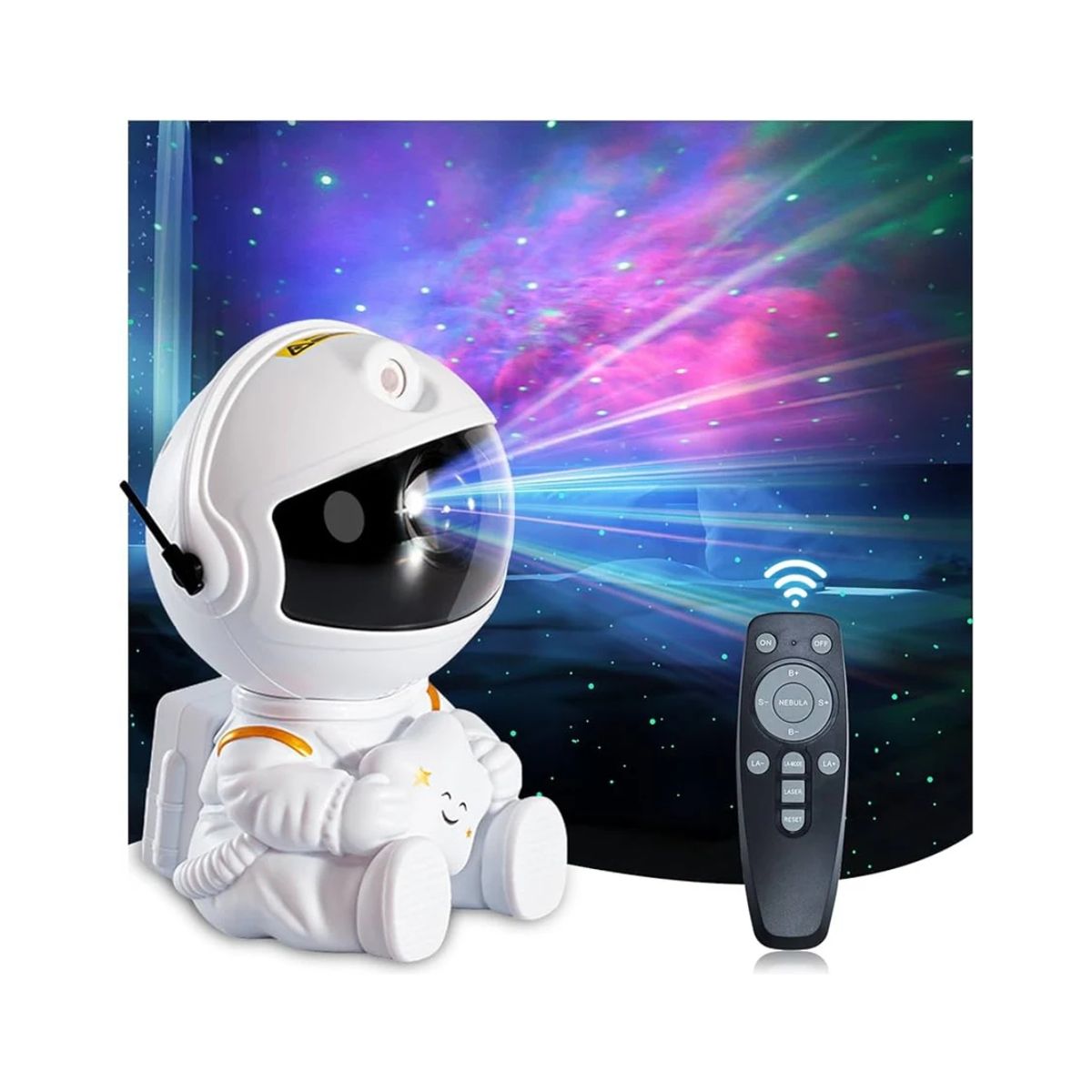 GENERICO - Proyector De Astronauta Luz Nocturna Galaxia Estrellas