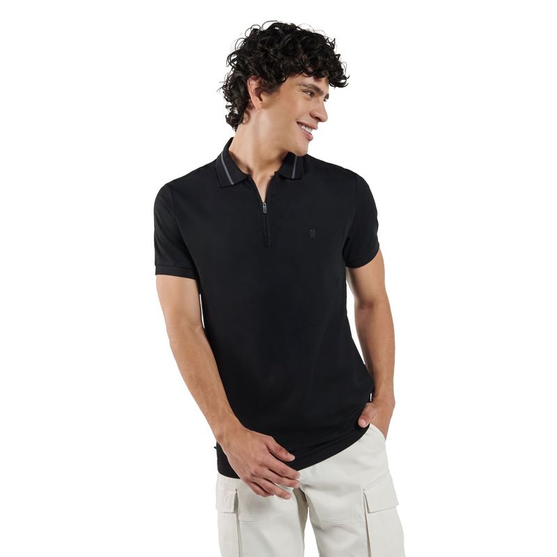TOTTO - Camisa Polo Zugery Negra Hombre