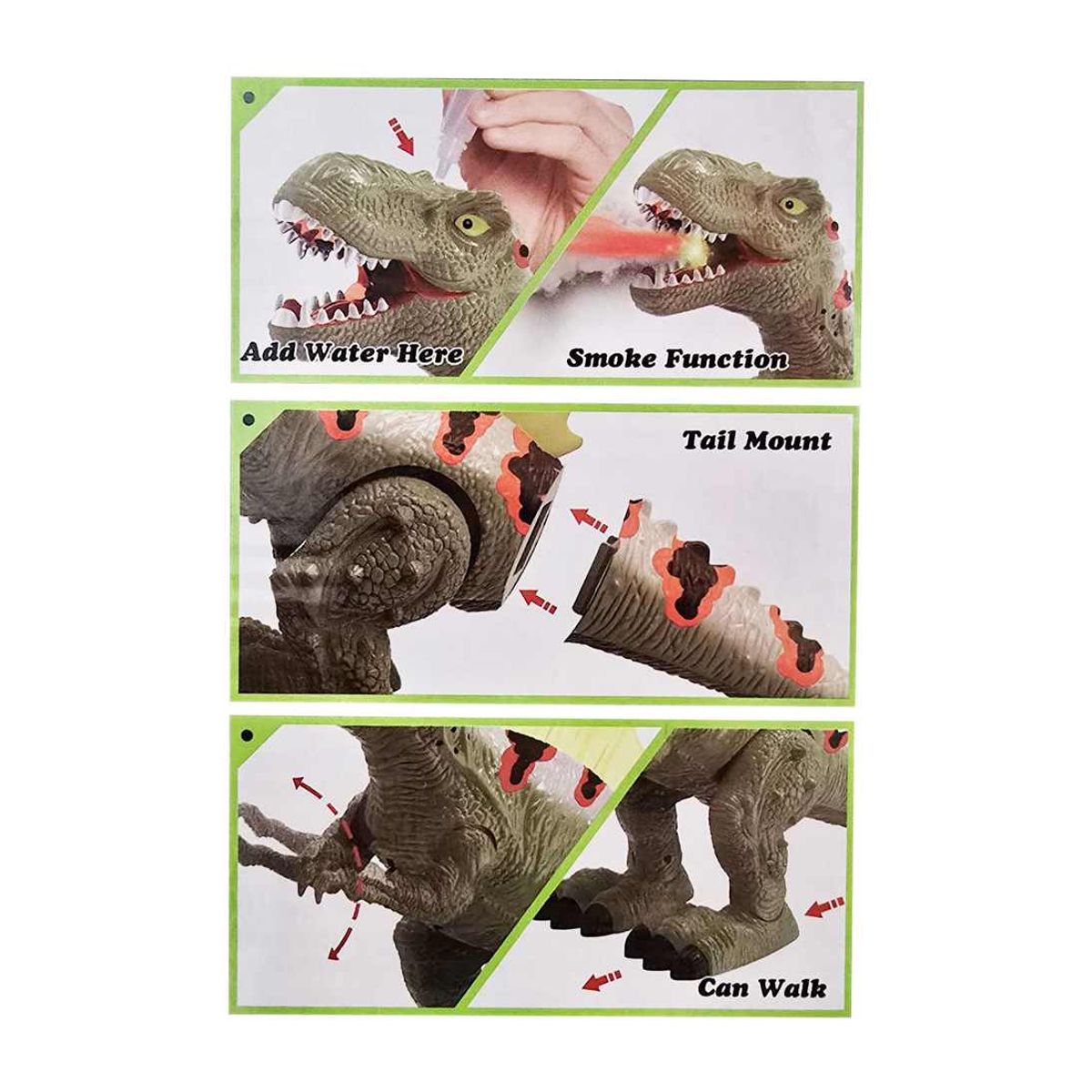 GENERICO - Robot Dinosaurio Spinosaurus Movimiento Luces Sonido Niños