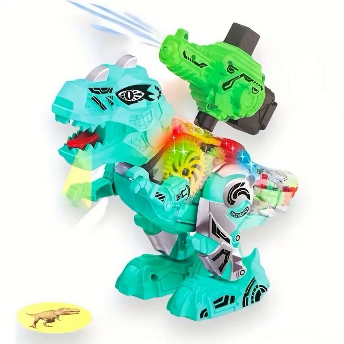 GENERICO - Robot Tiranosaurio Dino Rex Luz Sonido Movimiento Proyector