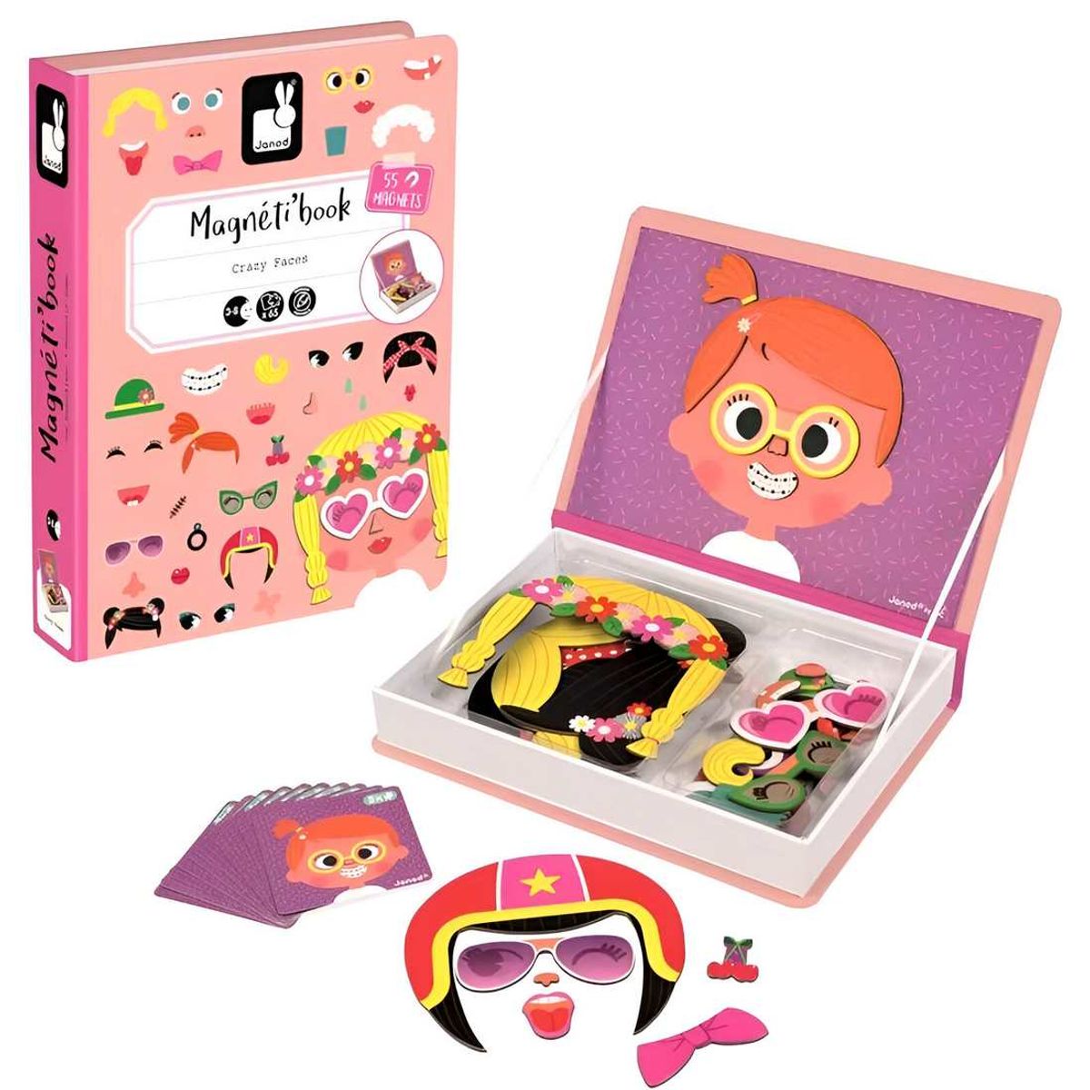 GENERICO - Libro Magentico Juego De Vestir Niña Face Puzzle Rompecabeza
