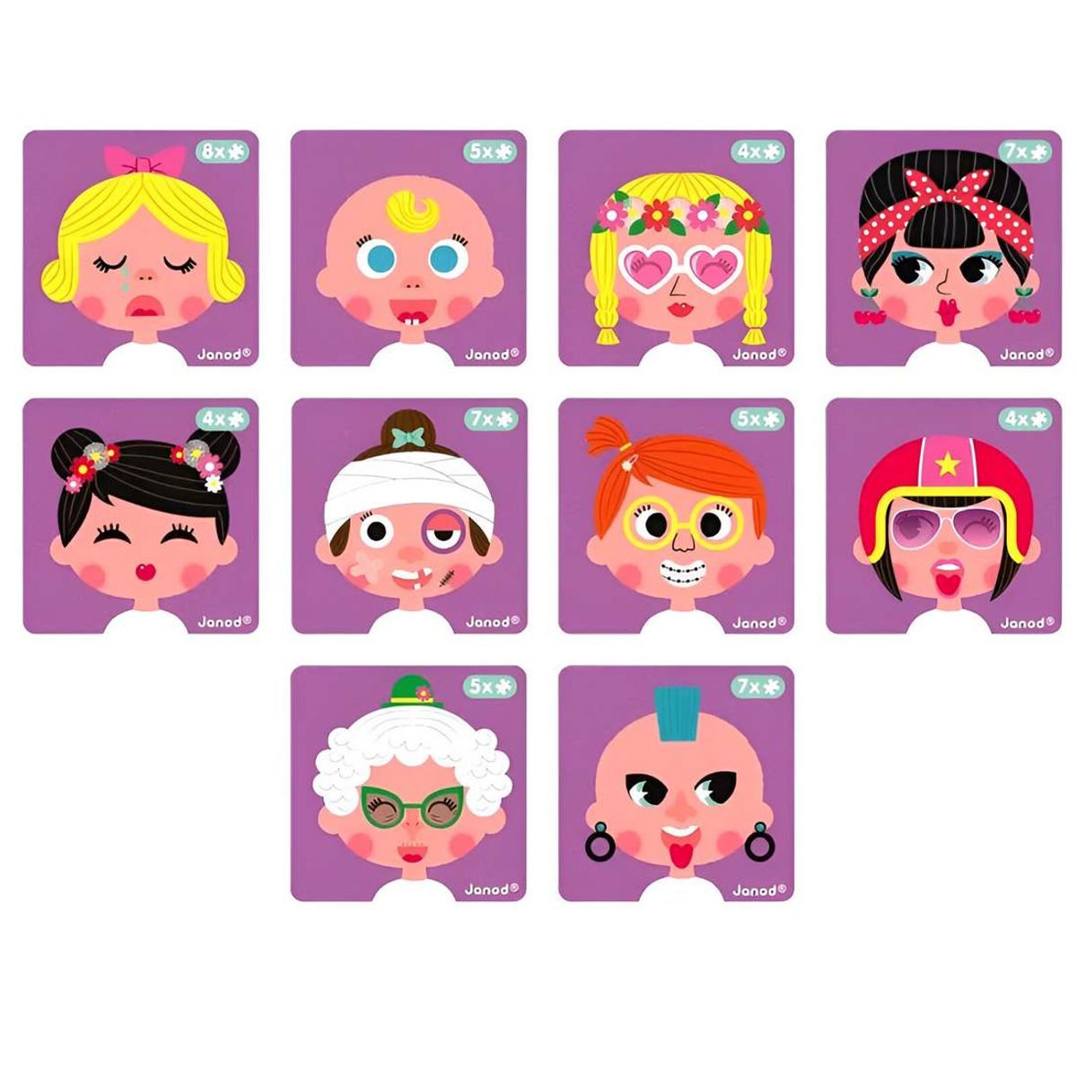 GENERICO - Libro Magentico Juego De Vestir Niña Face Puzzle Rompecabeza