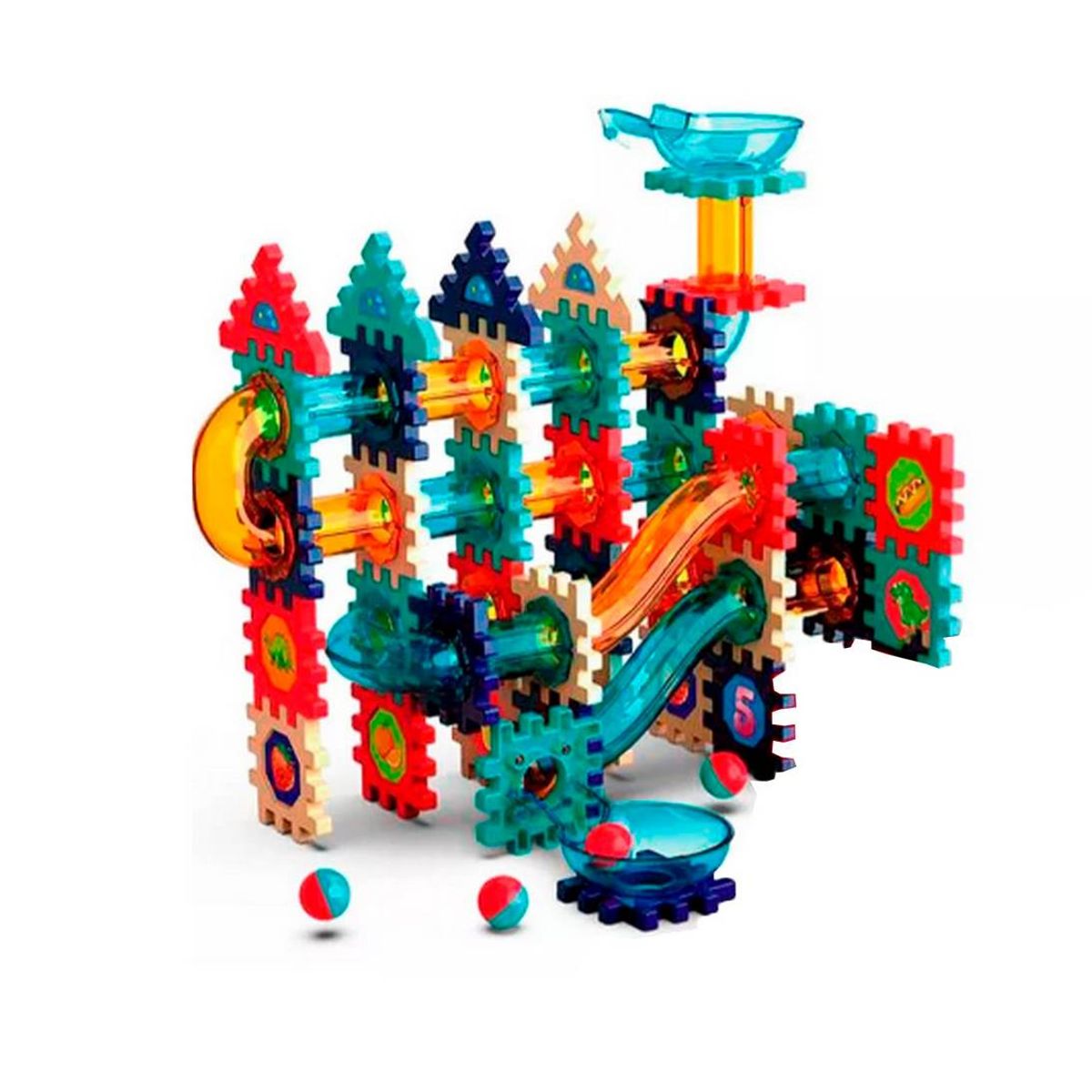 GENERICO - Castillo Toboganes Bloques Armables Armatodo Juguete Niños