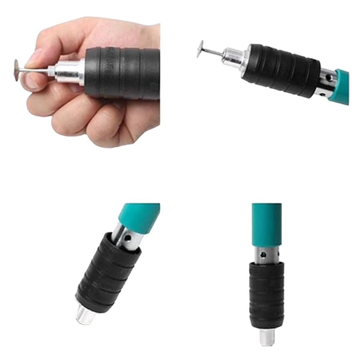 GENERICO - Kit Pistola Clavos Acero Hormigón Herramienta Sujeción Pared