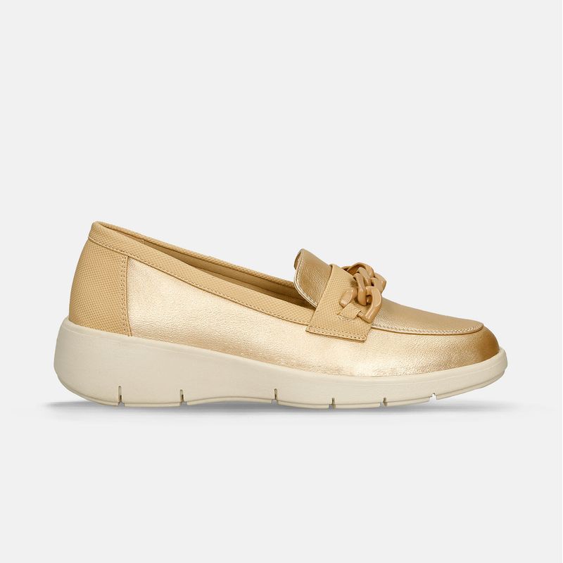 BATA - Mocasines Para Mujer Bata Comfit Champaña Jina Fiona