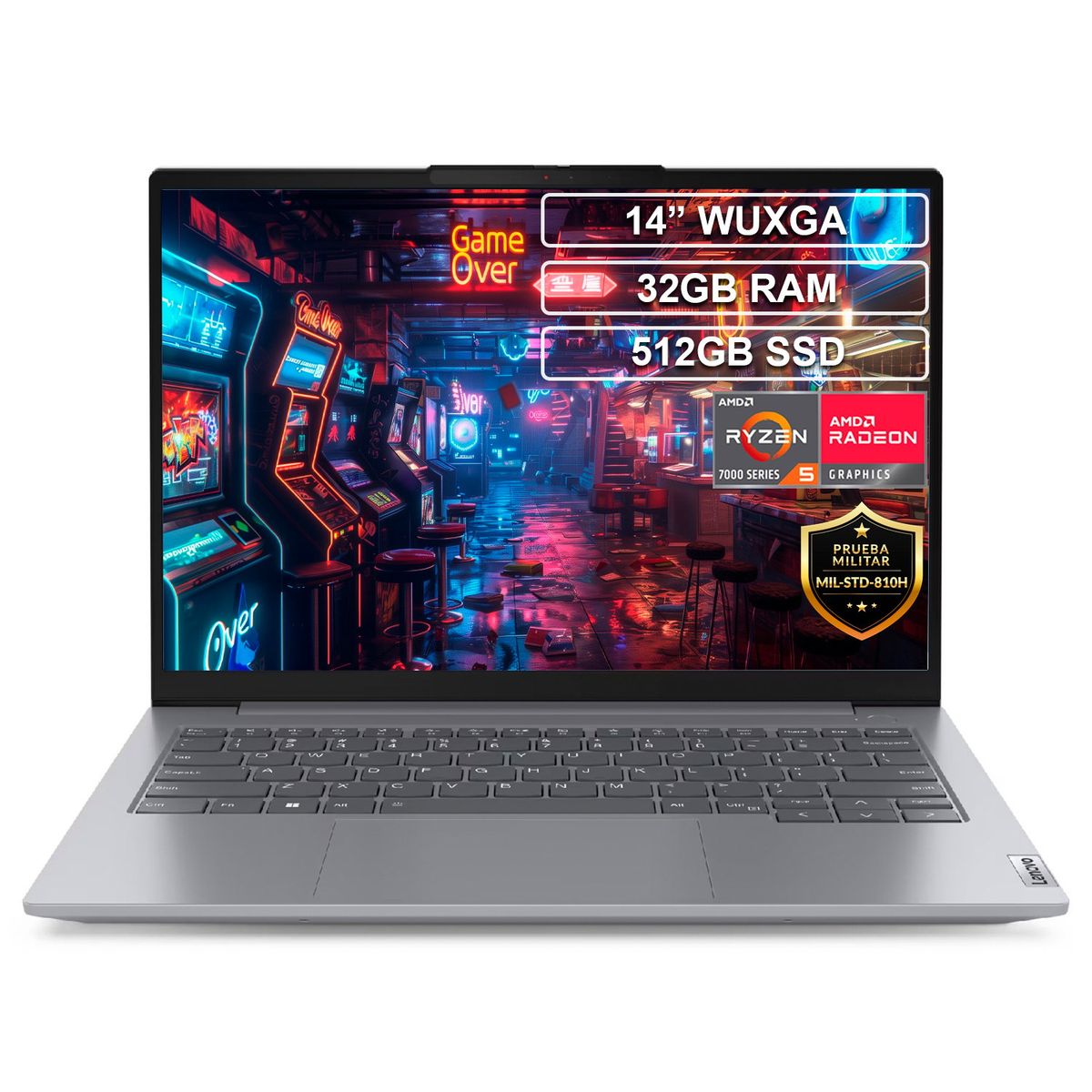 LENOVO - Portátil Lenovo Thinkbook 14 G6 Ryzen 5 7430U 32GB 512GB IPS