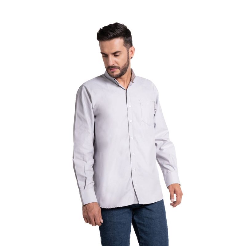 LEC LEE - Camiseta para hombre color gris claro