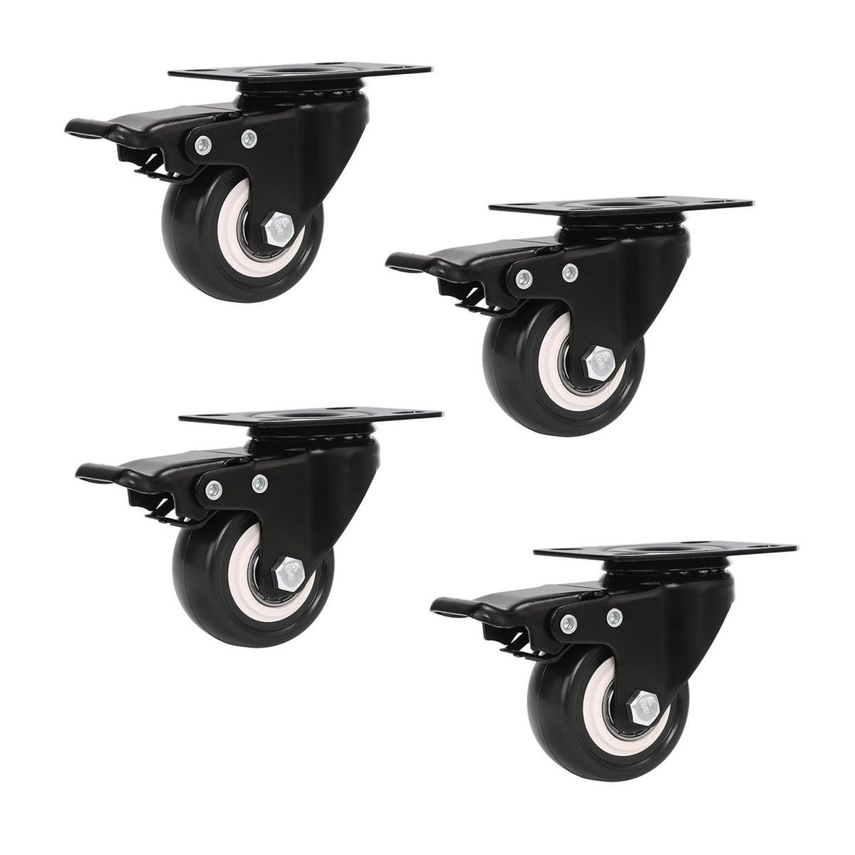 LINKON - Ruedas Muebles Industriales Freno 2" Linkon Set 4