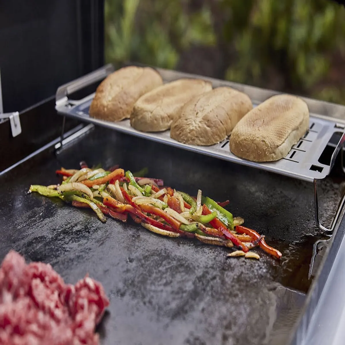 WEBER - Rejilla para mantener alimentos calientes en la plancha Weber