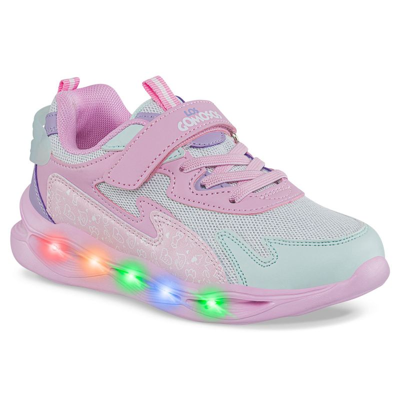 LOS GOMOSOS - Tenis Luces Nula Rosa para Niña Los Gomosos