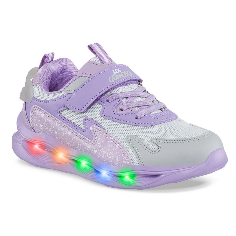 LOS GOMOSOS - Tenis Luces Nula Lila para Niña Los Gomosos