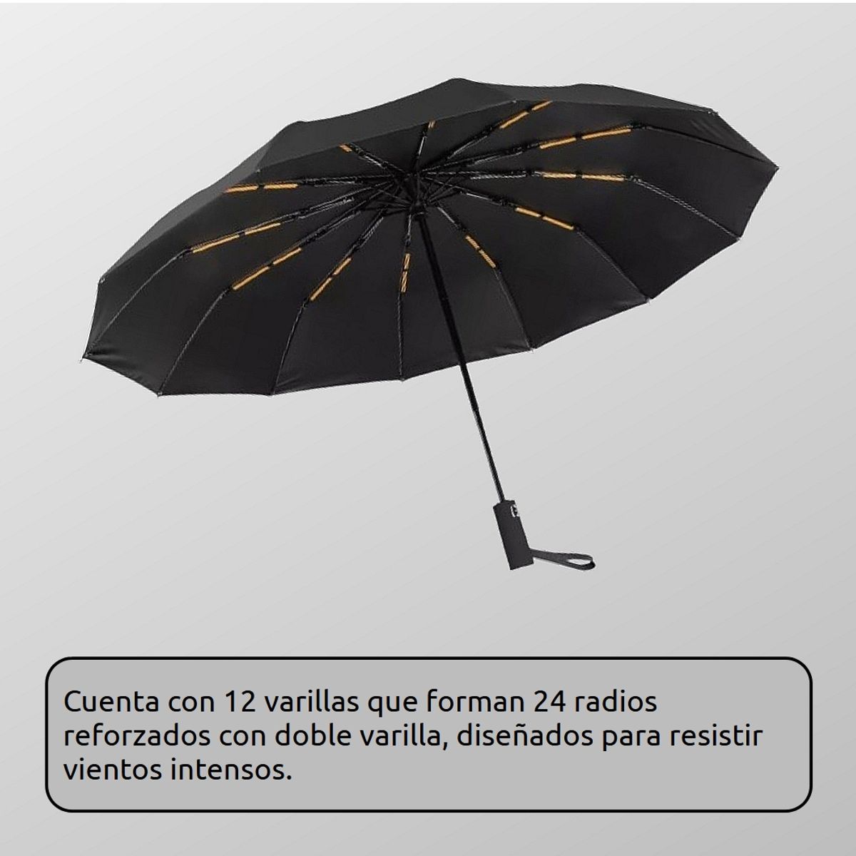 GENERICO - Sombrilla Ejecutiva Paraguas Automatic Filtro Uv 12 Varillas