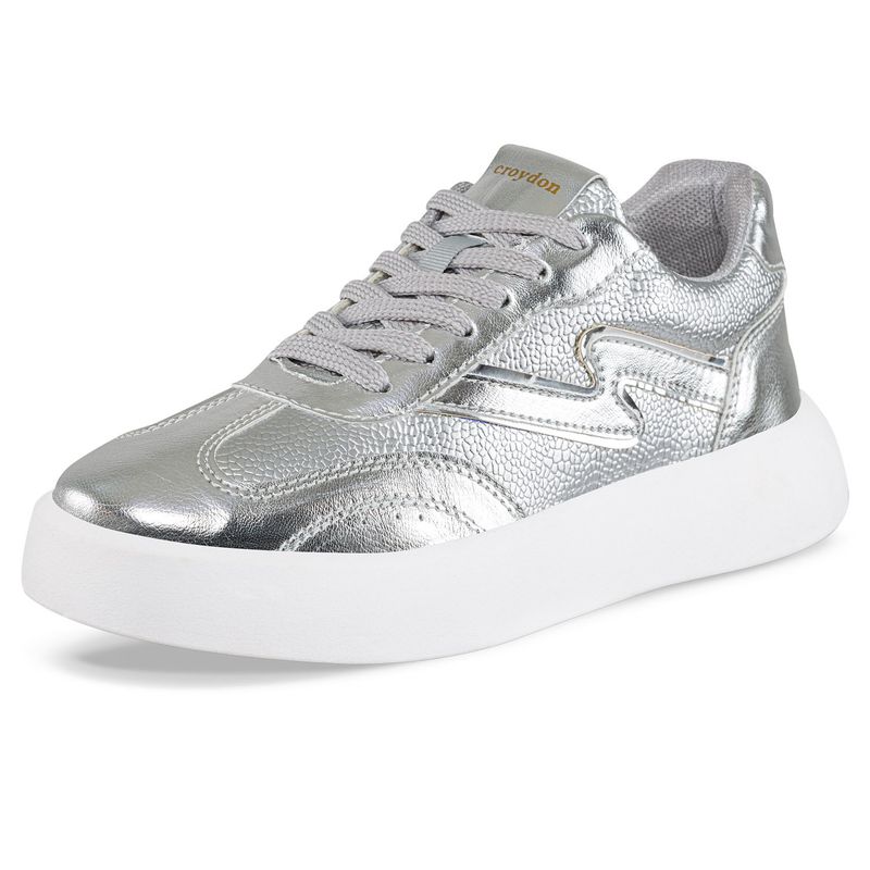 CROYDON - Tenis Urbanos Hydra Plata para Mujer Croydon