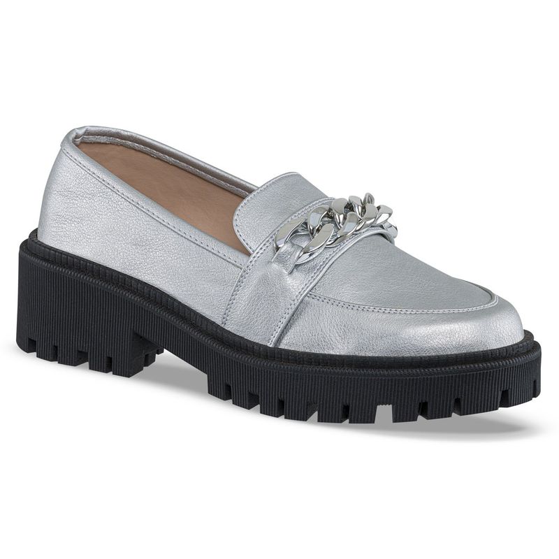 CROYDON - Mocasines Priscila Plata para Mujer Croydon