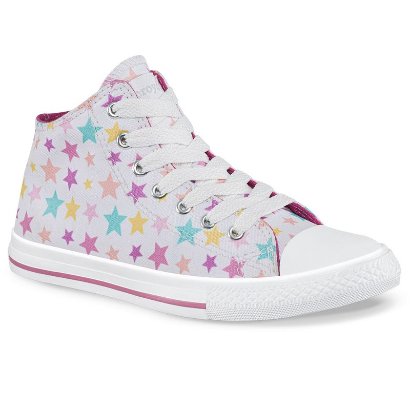CROYDON - Tenis Casuales Lou Alto Blanco para Niña Croydon