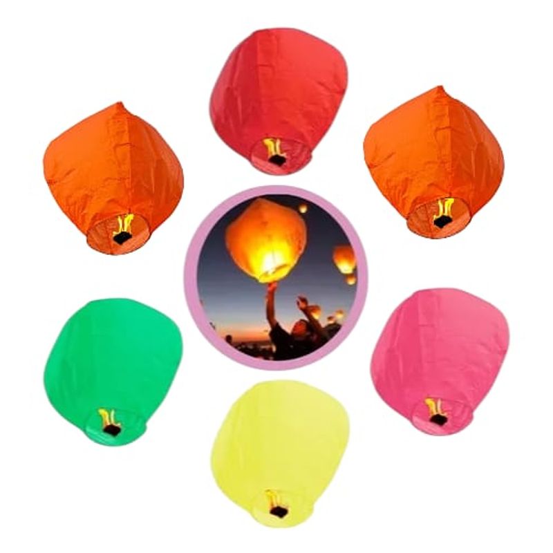 GENERICO - 10 Globos De Cantoya Globo De Los Deseos Navidad Año Nuevo