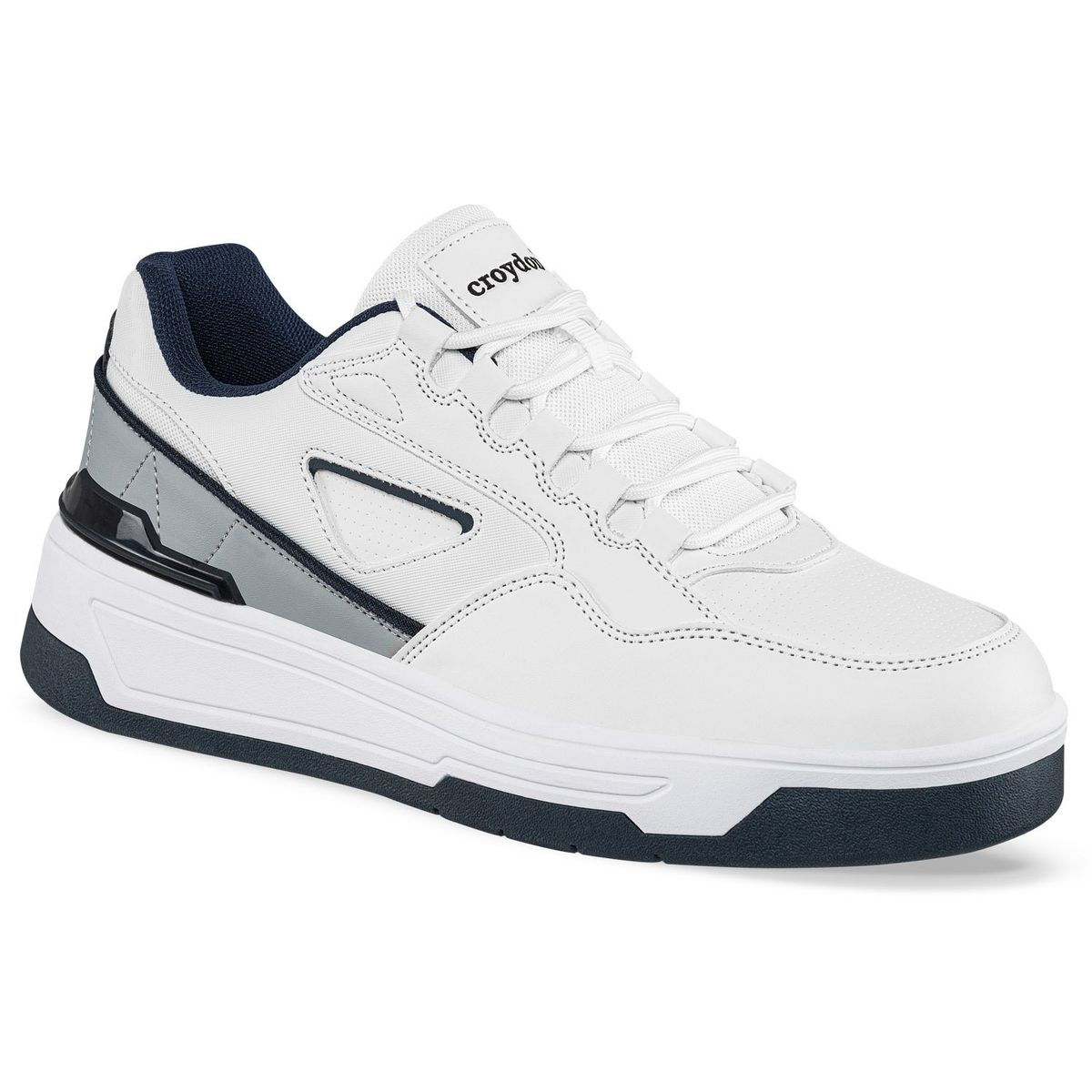 CROYDON - Tenis Urbanos Quom Blanco-Azul O Croydon para Hombre