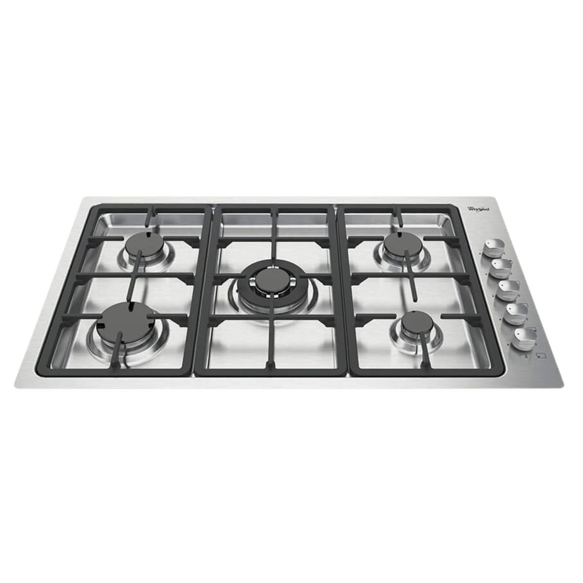 WHIRLPOOL - Estufa WHIRLPOOL 86 cm 5 Puestos Gas Propano WP3550S Gris