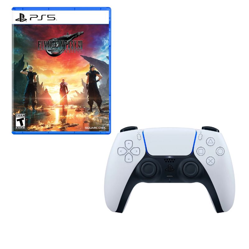 PLAYSTATION - Control Playstation 5 Blanco Con Juego Final Fantasy Rebirth Ps5
