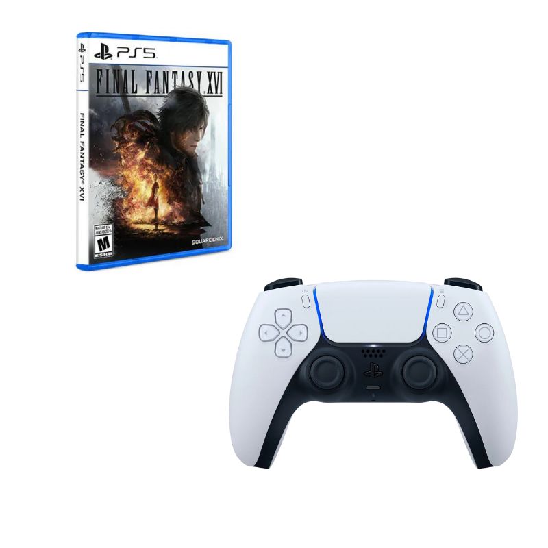 PLAYSTATION - Control Playstation 5 Blanco Con Juego Final Fantasy XVI Ps5