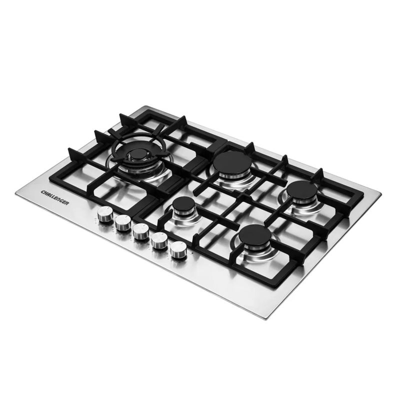 CHALLENGER - Estufa CHALLENGER 75 cm 5 Puestos Gas Natural SV 6875 Gris