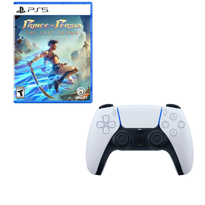 PLAYSTATION - Control Playstation 5 Blanco Con Juego Prince of Persia The Lost Crown Ps5