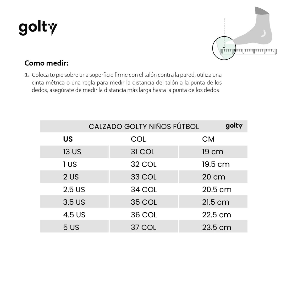 GOLTY - Zapatillas Golty Turf Form New Future Niño-Negro/Amarillo