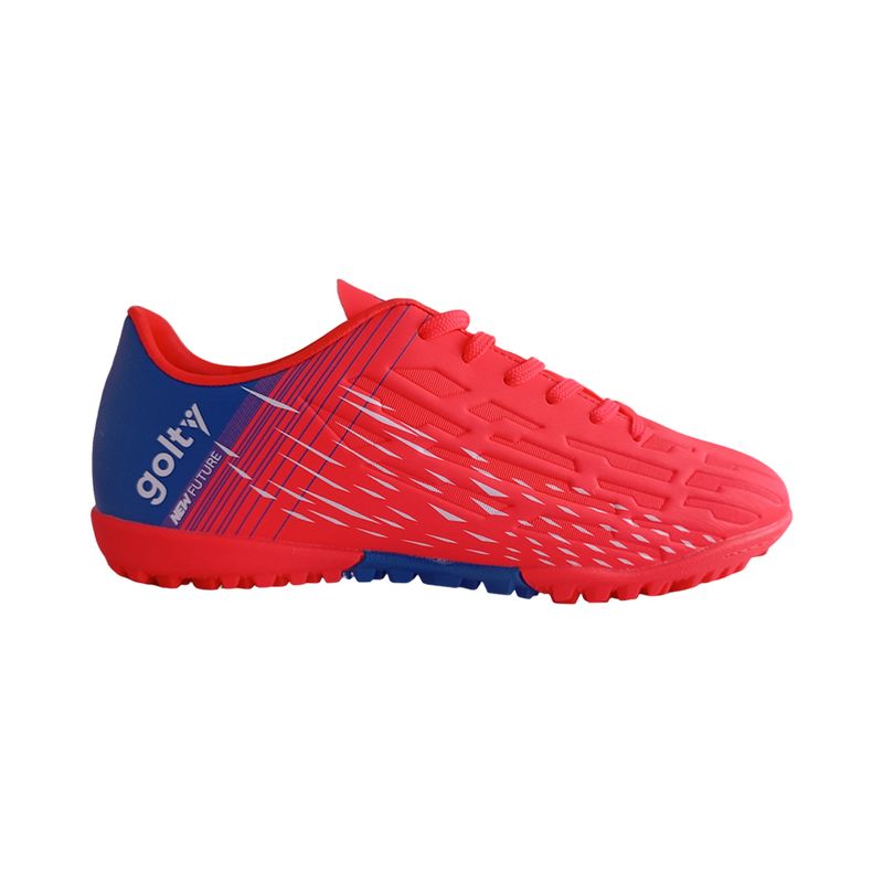 GOLTY - Zapatillas Golty Turf Formacion New Future Niño-Rojo/Azul