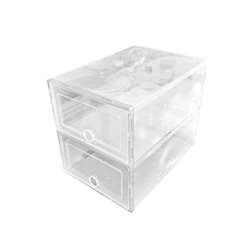 STAY ELIT - CAJAS TRANSPARENTES ORGANIZADORAS DE ZAPATOS 12 PIEZAS