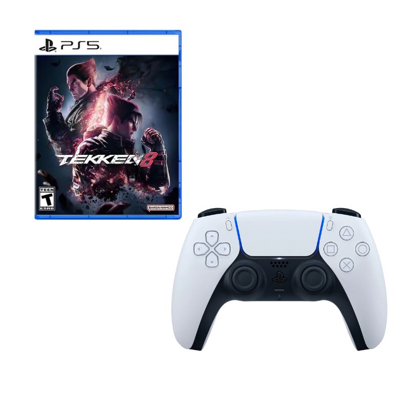 PLAYSTATION - Control Playstation 5 Blanco Con Juego Tekken 8 Ps5