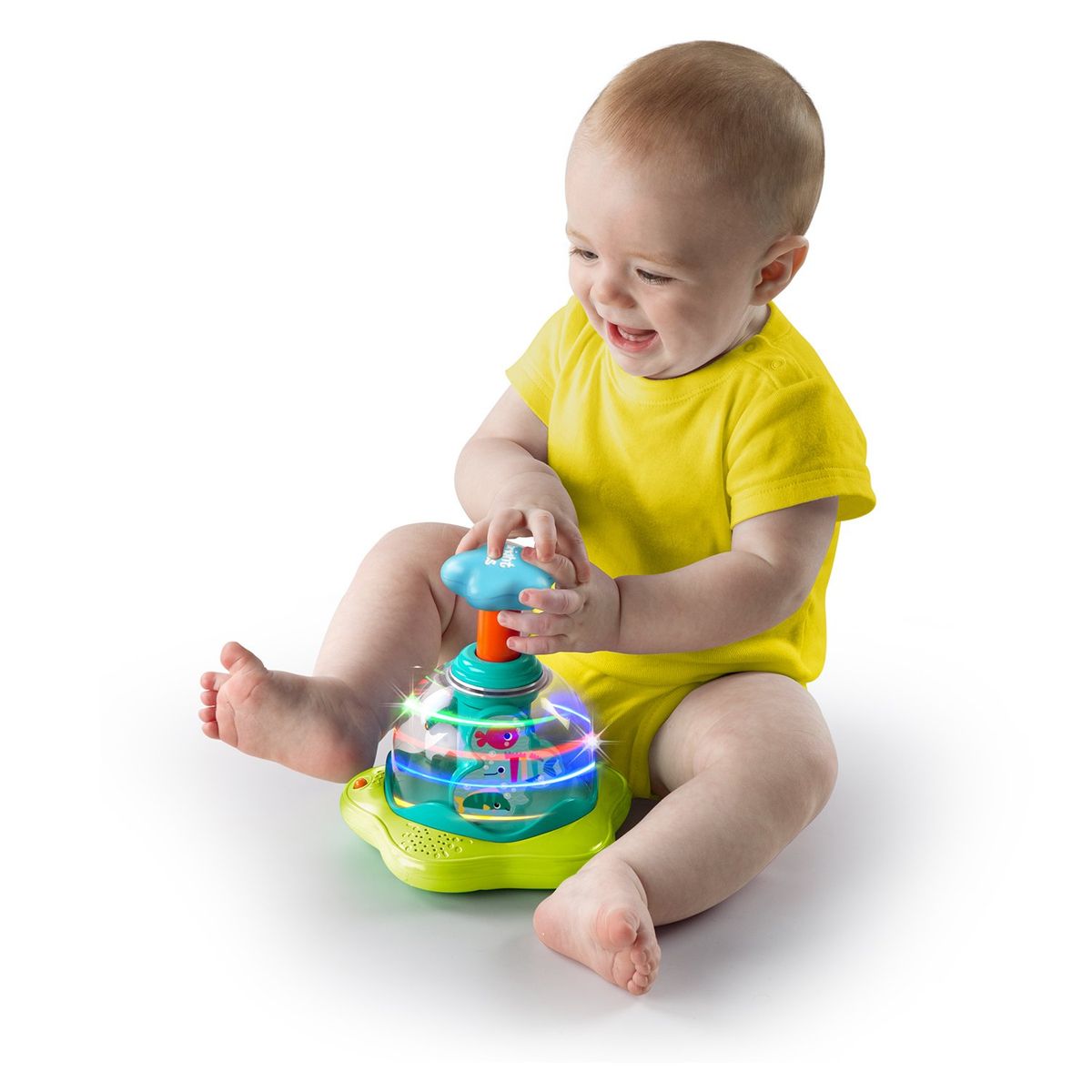 BRIGHT STARTS - Juguete musical bebé Bright Starts Press & Glow Spinner 10042