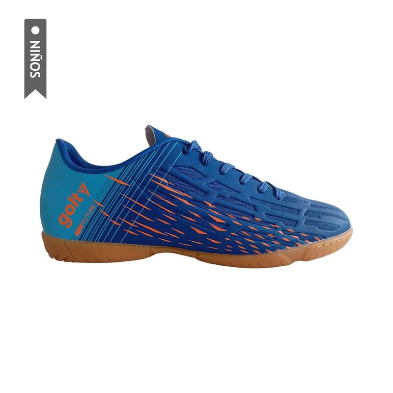 GOLTY - Zapatillas Golty Lisa Form New Future Niño-Azul/Naranja