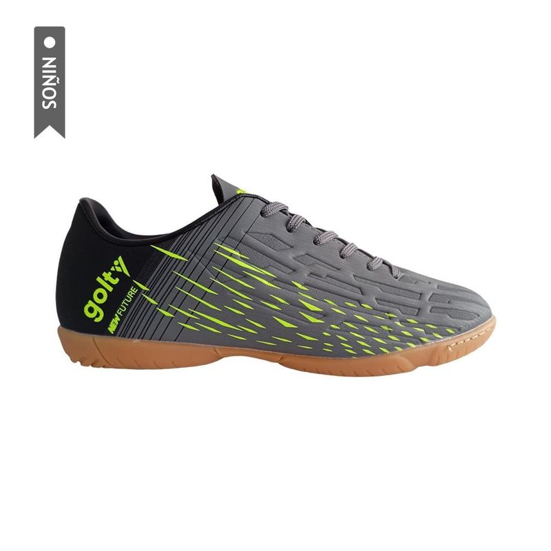 GOLTY - Zapatillas Golty Lisa Form New Future Niño-Negro/Amarillo