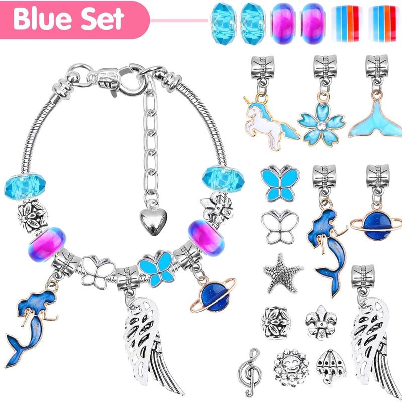 GENERICO - Set Para Hacer Manillas Pulseras Para Niñas con Dijes